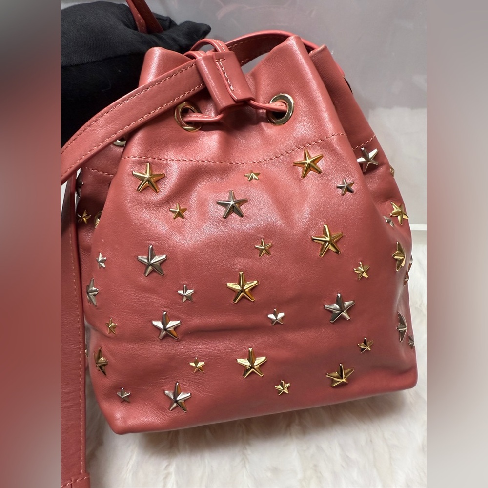 Jimmy Choo Pink Star-Embellished Bag - Picture 6 of 12